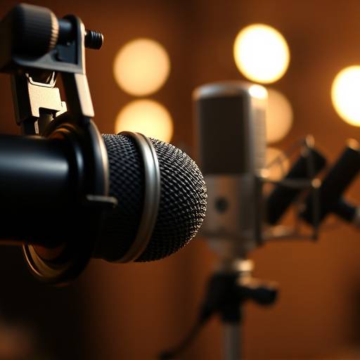Assortment of high-end studio microphones