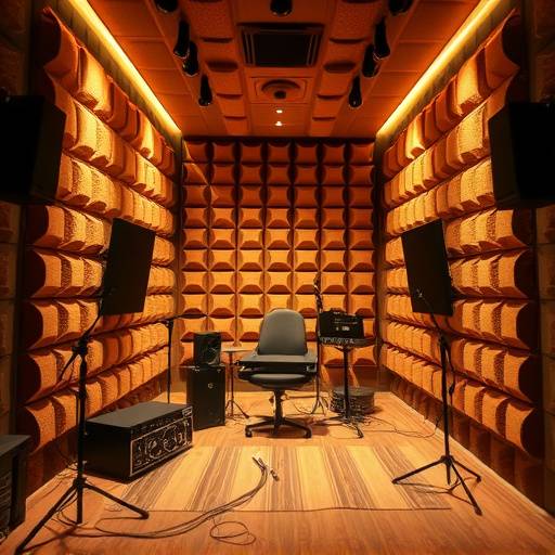 Interior view of Acoustic Canvas Studios recording booth